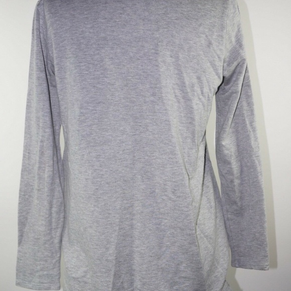 Eileen Fisher Petite Grey Cardigan Zip up Sweater - Picture 6 of 7